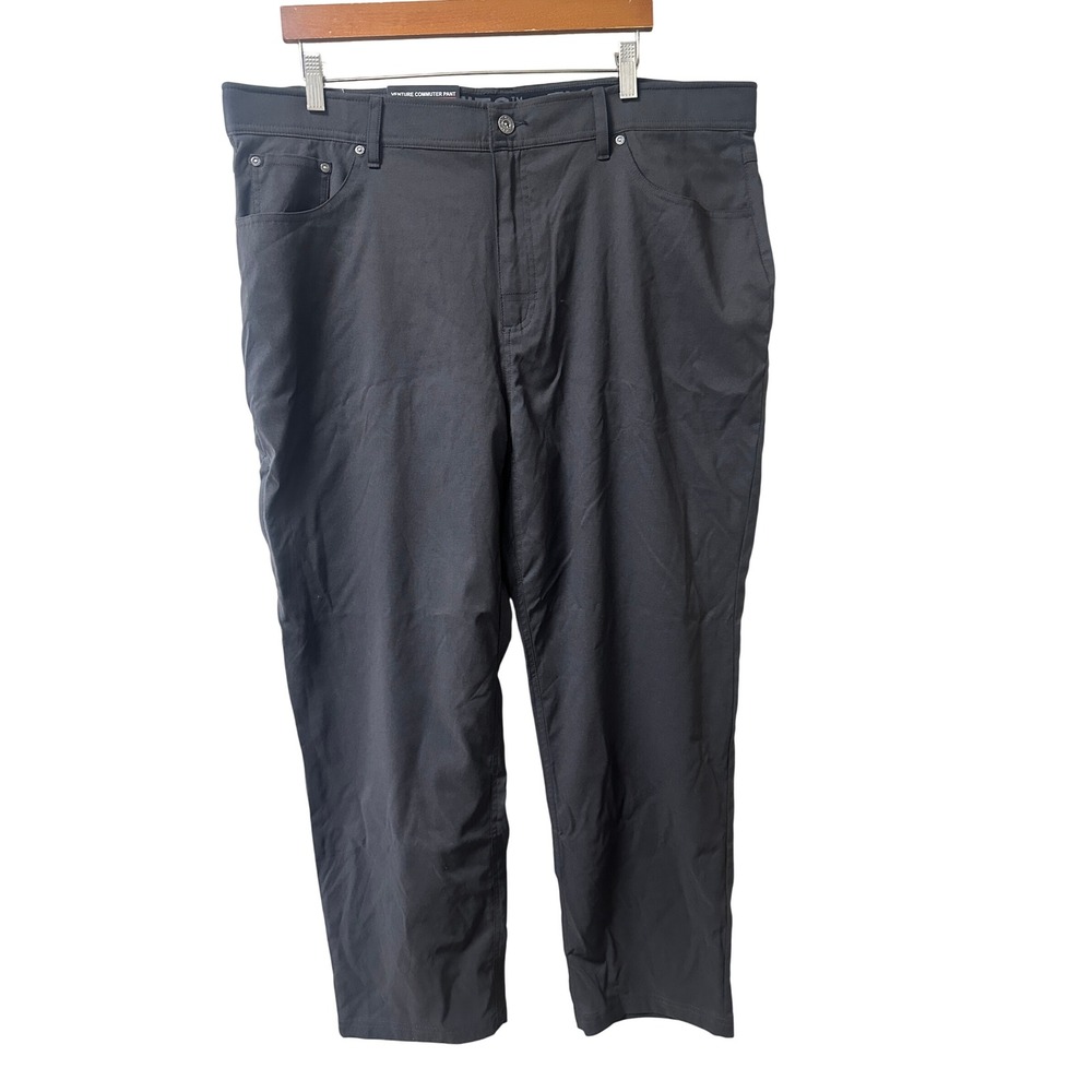Gerry Mens Venture Commuter Pant Slate Grey Stretch Tech Travel Trousers 40x30
